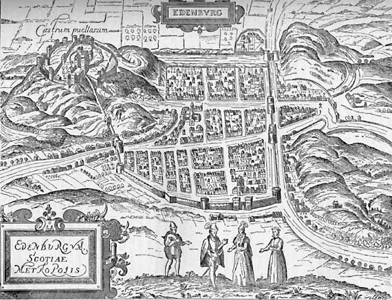 Map of Edinburgh, 1575