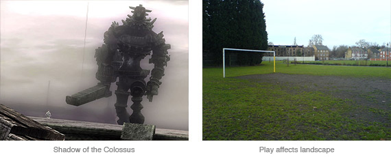 Shadow of the Colossus and a worn goalmouth